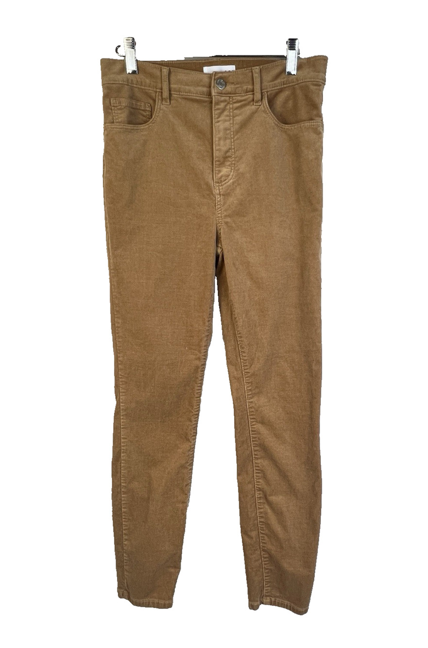 Made and Loved LOFT Corduroy High Waist Skinny Pants Size 4 27 Light Brown GORP